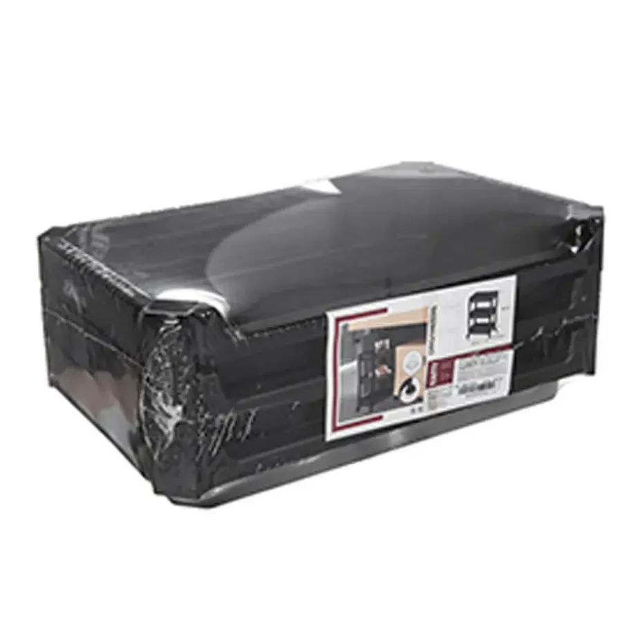 CM keukentrolley - op wieltjes - 3 laags - zwart - kunststof