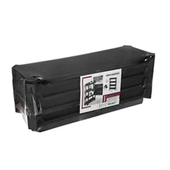 CM keukentrolley - op wieltjes - 4-laags - zwart - kunststof