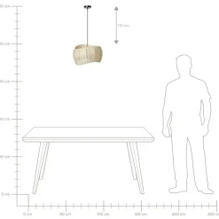 COAMO - Hanglamp - Naturel - Rotan