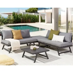 COCCORINO - Tuinset - Grijs - Aluminium