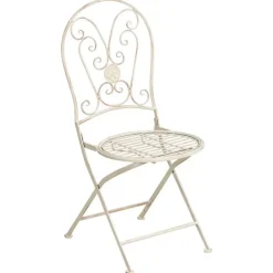 COGGIA - Set van 2 tuinstoelen - Lichtbeige - IJzer