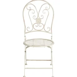 COGGIA - Set van 2 tuinstoelen - Lichtbeige - IJzer