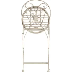 COGGIA - Set van 2 tuinstoelen - Lichtbeige - IJzer