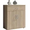 Commode Viviane 60cm met 2 deuren- 1 lade - eik