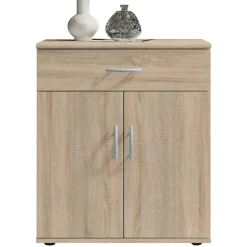 Commode Viviane 60cm met 2 deuren- 1 lade - eik