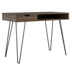 Concord - Bureau met 1 lade in walnoot spaanplaat