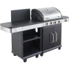 Cook'in Garden Barbecue FIDGI 8 - Zwart - Staal