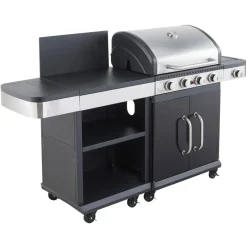 Cook'in Garden Barbecue FIDGI 8 - Zwart - Staal