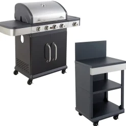 Cook'in Garden Barbecue FIDGI 8 - Zwart - Staal