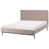 CORIO - Tweepersoonsbed - Taupe - 140 x 200 cm - Polyester
