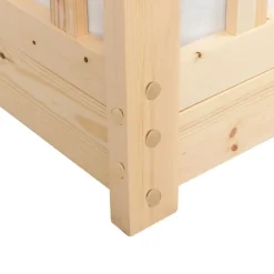 COSSAYE - Kinderbed - Lichtbruin - 90 x 200 cm - Grenenhout