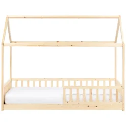 COSSAYE - Kinderbed - Lichtbruin - 90 x 200 cm - Grenenhout