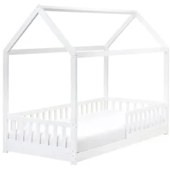 COSSAYE - Kinderbed - Wit - 90 x 200 cm - Grenenhout