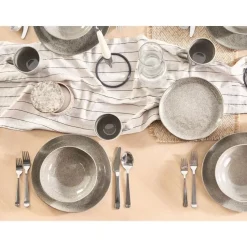 COSTMARY - Bijzetborden set van 4 - Grijs - Steengoed