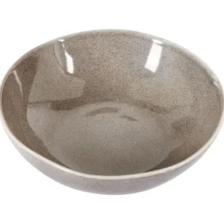 COSTMARY - Diepe borden set van 8 - Grijs - Steengoed