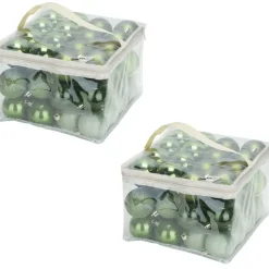 Cosy&Trendy Kerstballen - Ø 6 cm - Groen - Set-48