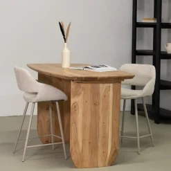 Countertafel Deens Ovaal 150cm - Naturel Acaciahout - Steve