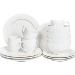 COWSLIP - Servies set van 16 - Wit - Porselein