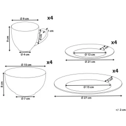 COWSLIP - Servies set van 16 - Wit - Porselein