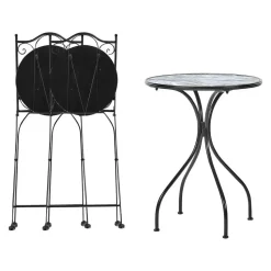 COZZANA - Balkonset - Zwart - Metaal