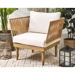 CREMONA - Loungeset voor 4 - Lichte houtkleur - Acaciahout