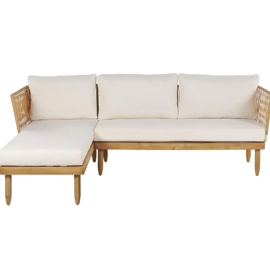 CREMONA - Loungeset voor 4 - Lichte houtkleur - Acaciahout