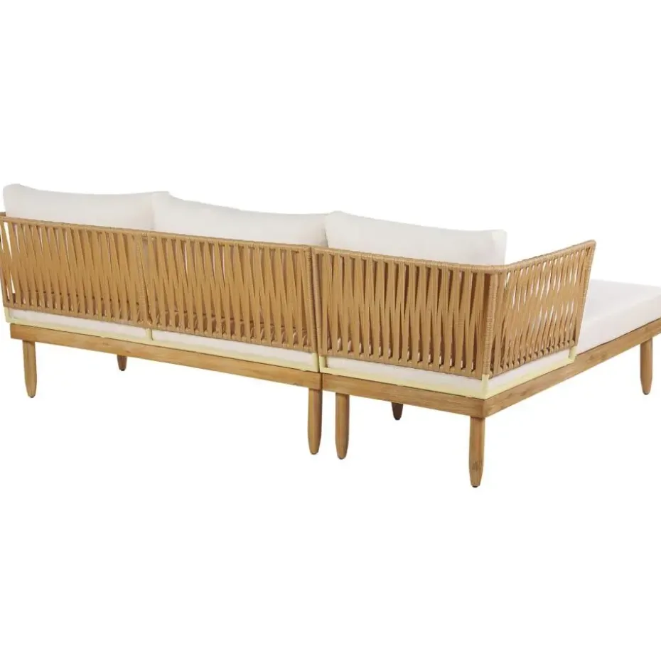 CREMONA - Loungeset voor 4 - Lichte houtkleur - Acaciahout