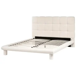 CRESSAT - Tweepersoonsbed - Off-white - 140 x 200 cm - Bouclé