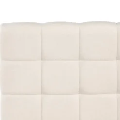 CRESSAT - Tweepersoonsbed - Off-white - 140 x 200 cm - Bouclé