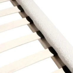 CRESSAT - Tweepersoonsbed - Off-white - 140 x 200 cm - Bouclé