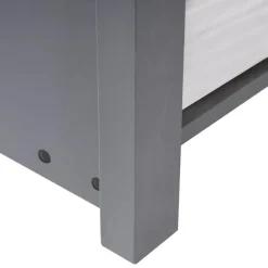 CRILLON - Onderschuifbed - Grijs - 90 x 200 - Hout