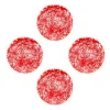 Crow Canyon Home Dinerborden Splatter - Set van 4 - Rood