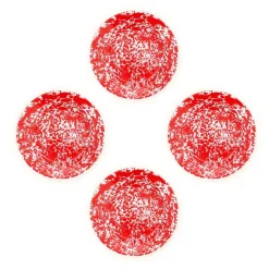 Crow Canyon Home Dinerborden Splatter - Set van 4 - Rood