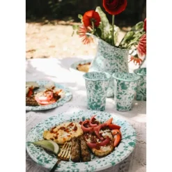 Crow Canyon Home Dinerborden Splatter - Set van 4 - Zwart