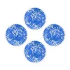 Crow Canyon Home Saladeborden Splatter - Set van 4 - Blauw