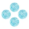 Crow Canyon Home Saladeborden Splatter - Set van 4 - Turquoise