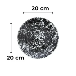 Crow Canyon Home Saladeborden Splatter - Set van 4 - Turquoise