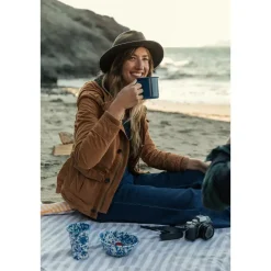 Crow Canyon Home Tumblers Splatter - 4 Stuks - Blauw