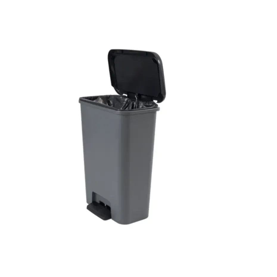 Curver Compatta Prullenbak 50L - Grijs/Zwart