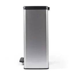 Curver Decobin Prullenbak - 65L - Rechthoekig - Zilver metallic