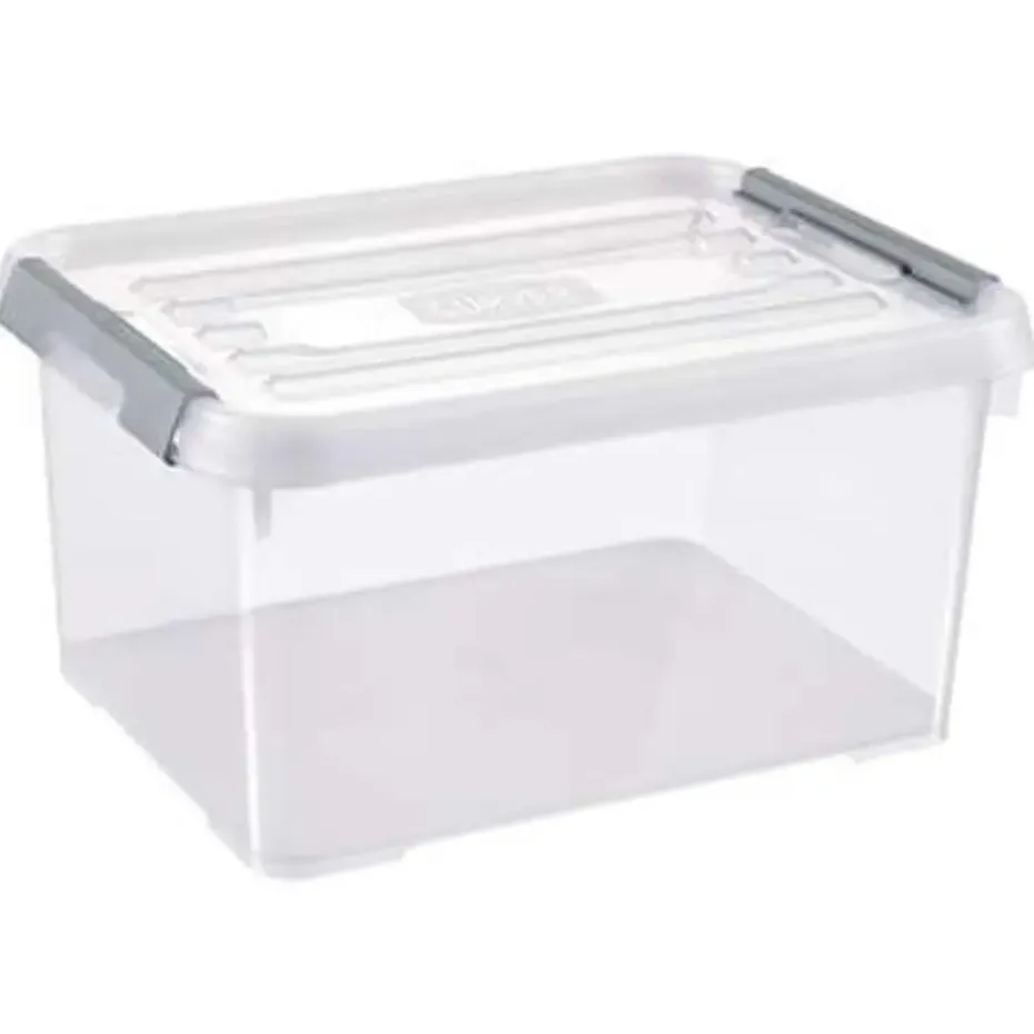 Curver Handy+ Opbergbox - 15L - 6 stuks - Transparant met deksel