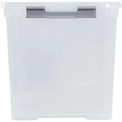 Curver Handy+ Opbergbox - 65L - 2 stuks - Transparant met deksel