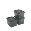 Curver Handy+ Opbergbox - 20L - 3 stuks - Grijs