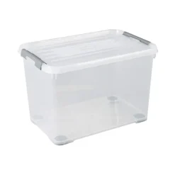 Curver Handy+ Opbergbox - 65L - 6 stuks - Transparant met deksel
