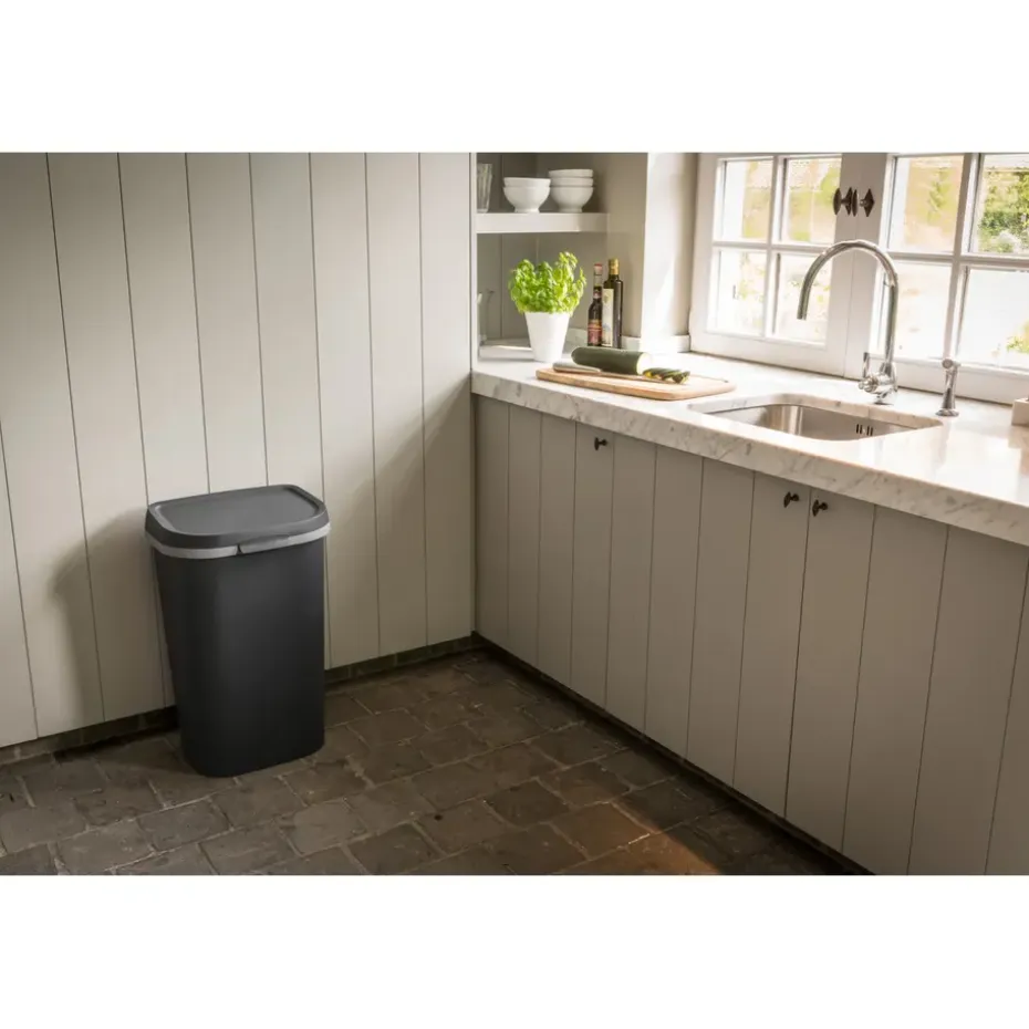 Curver Mistral Flat Prullenbak - 50L - Antraciet