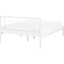 CUSSET - Tweepersoonsbed - Wit - 140 x 200 cm - Metaal