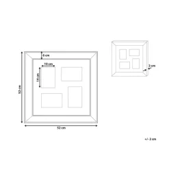 DABOLA - Fotolijst - Koper - Liggend - 52 cm - Glas