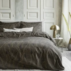 Damai Bellezza - Dekbedovertrek - Satijn - 240x200/220 cm - Zwart