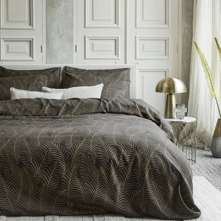 Damai Bellezza - Dekbedovertrek - Satijn - 240x200/220 cm - Zwart