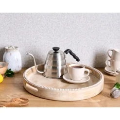 DAMANHUR - Dienblad - Lichtbruin - Mangohout